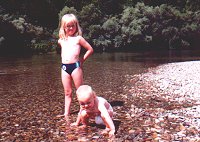 Plantschen in der Donau