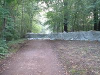 Hochwasser- und Radfahrerhindernis