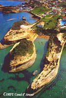 Lehmklippen von Sidari, Postkarte