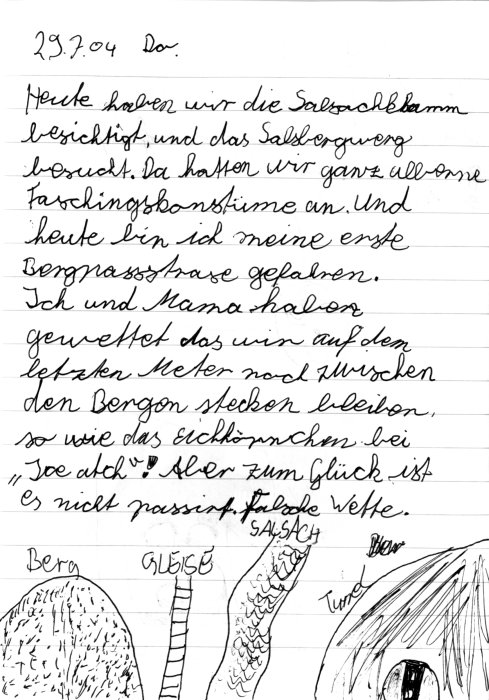 Carolins Tagebuch Seite 4