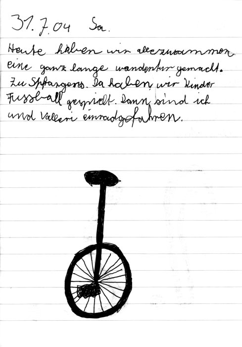 Carolins Tagebuch Seite 7