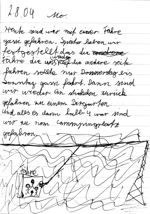 Carolins Tagebuch Seite 9